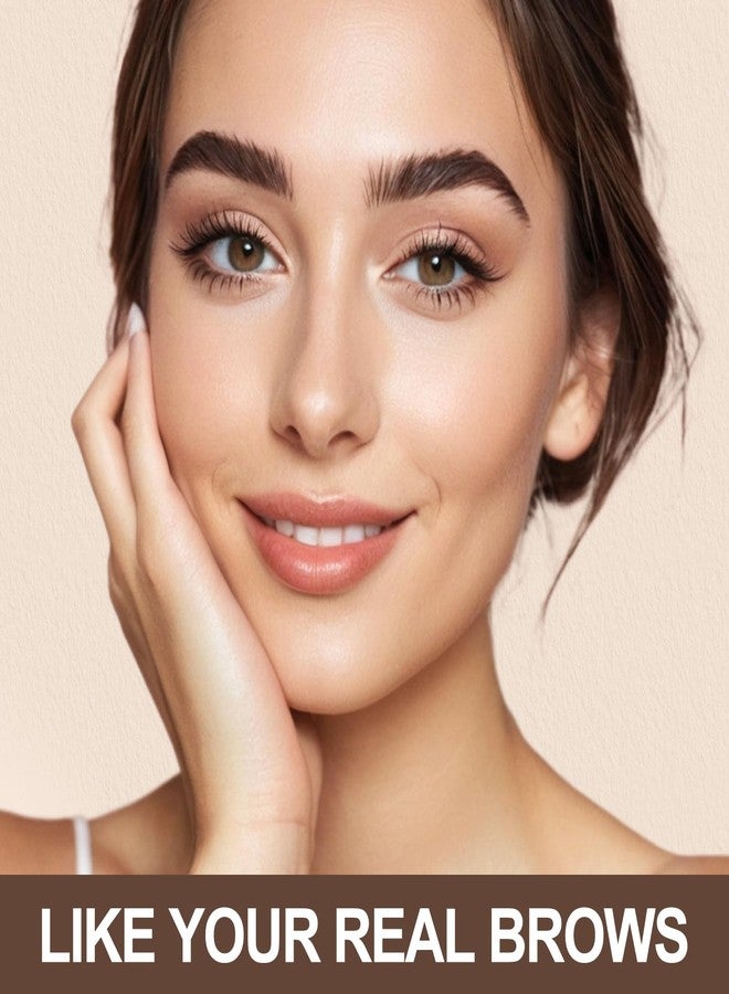 iMethod Eyebrow Stamp Stencil Kit - Eyebrow Powder, Makeup for Natural-Looking Brows, Eyebrow Stamp Kit with 27 Reusable Stencils, Easy to Use, Waterproof & Smudge-Proof, Long-Lasting, Brown - Image 2